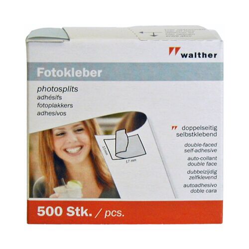 Walther - Self-adhesive photo mounts - Pack of 500